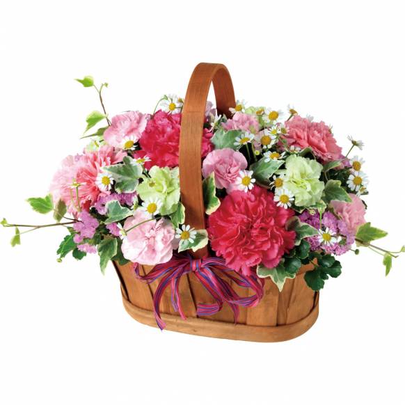 花キューピット加盟店 店舗名：花のたかはし
フラワーギフト商品番号：521308
商品名：ハッピー（ピンク）